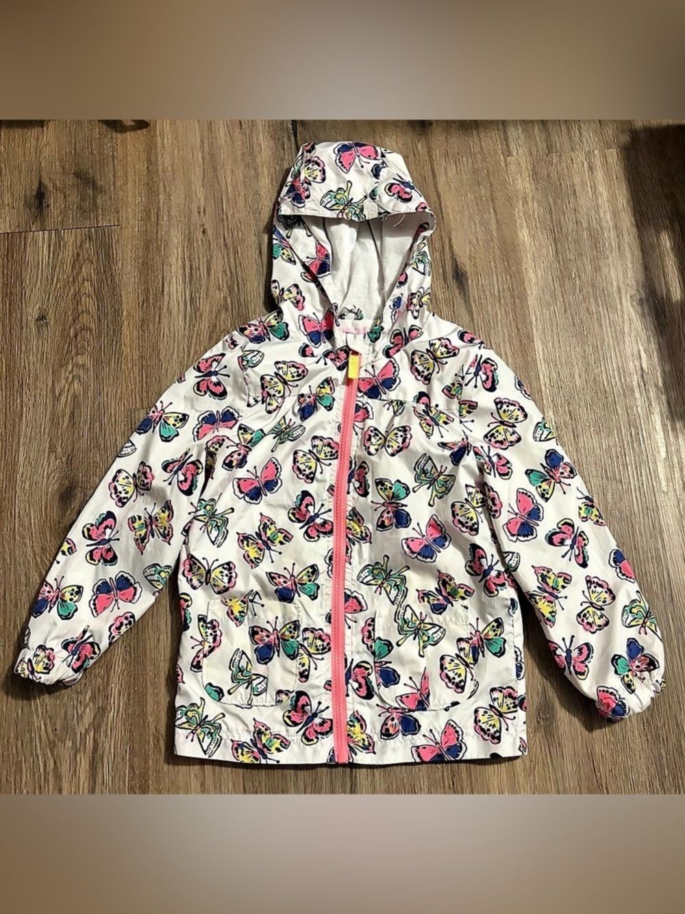 Cherokee - Butterfly Print Rain Jacket - Size 5T
